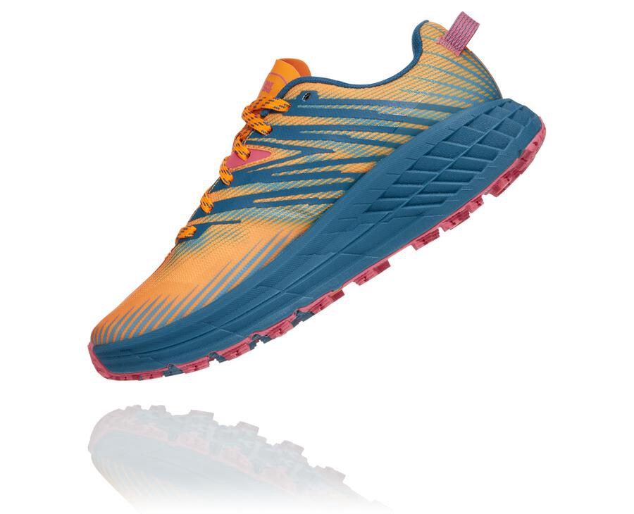 Zapatillas Trail Hoka One One Mujer - Speedgoat 4 - Azules - QGK026419